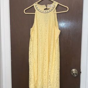 Short Yellow Halter Top Dress